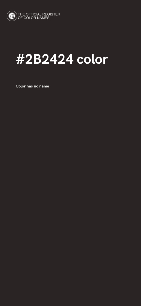 #2B2424 color image