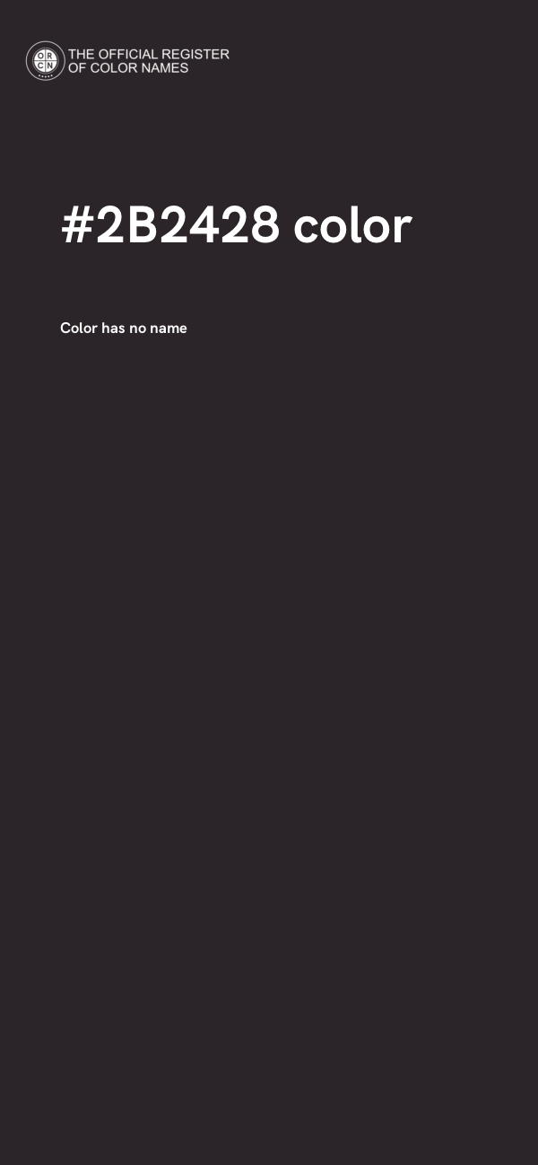 #2B2428 color image