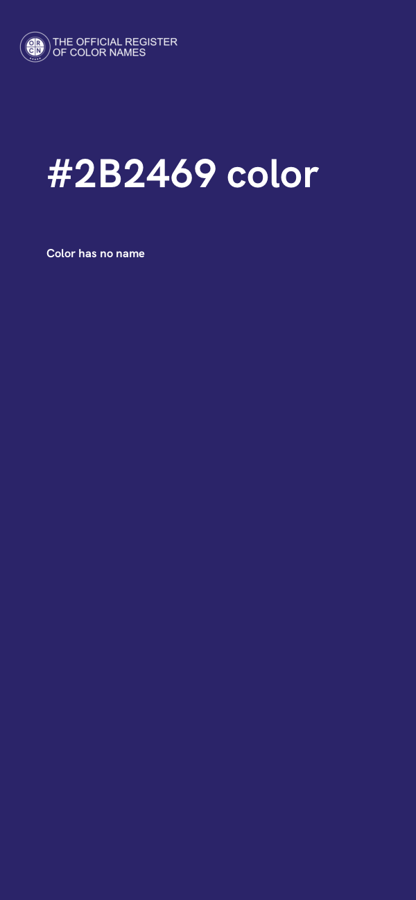 #2B2469 color image
