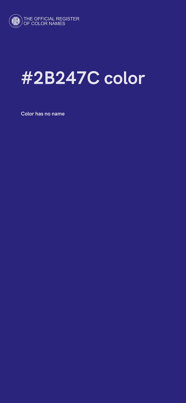 #2B247C color image