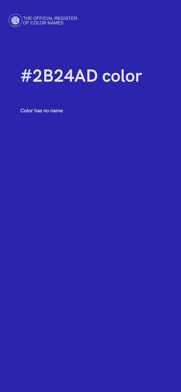 #2B24AD color image