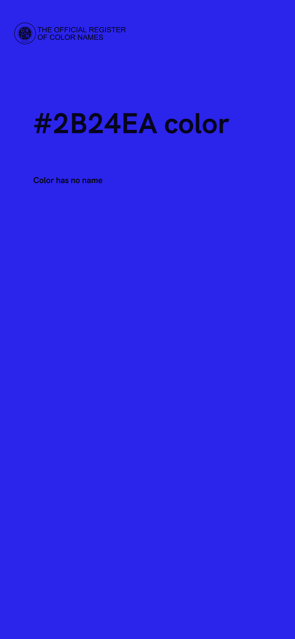 #2B24EA color image