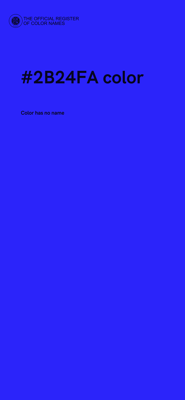 #2B24FA color image