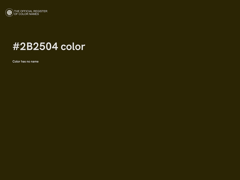 #2B2504 color image