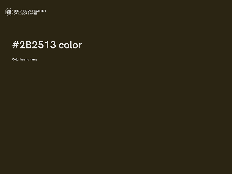 #2B2513 color image