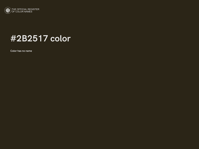 #2B2517 color image