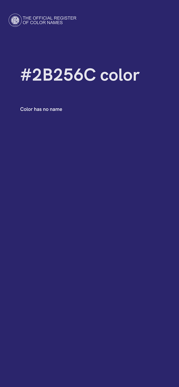 #2B256C color image