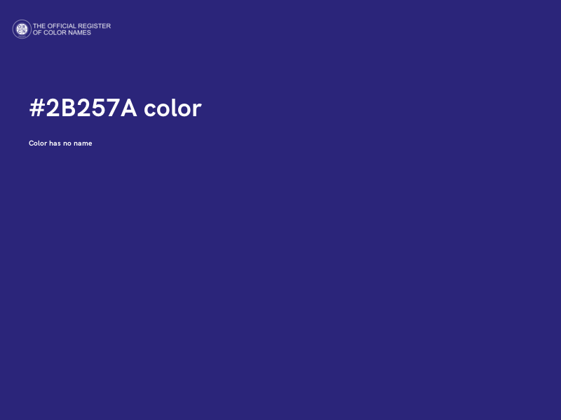#2B257A color image