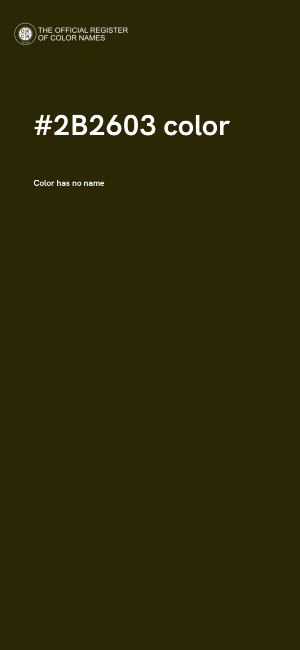 #2B2603 color image