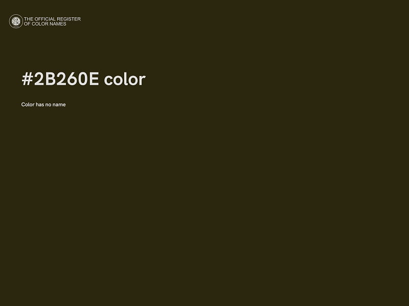 #2B260E color image