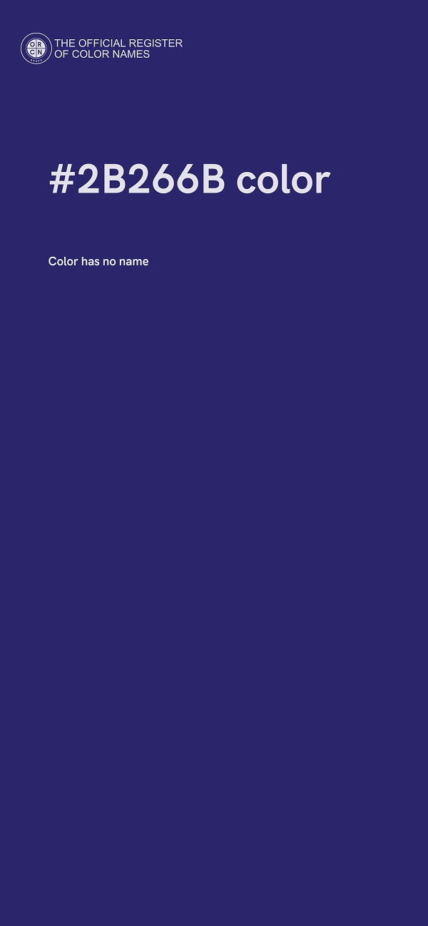 #2B266B color image