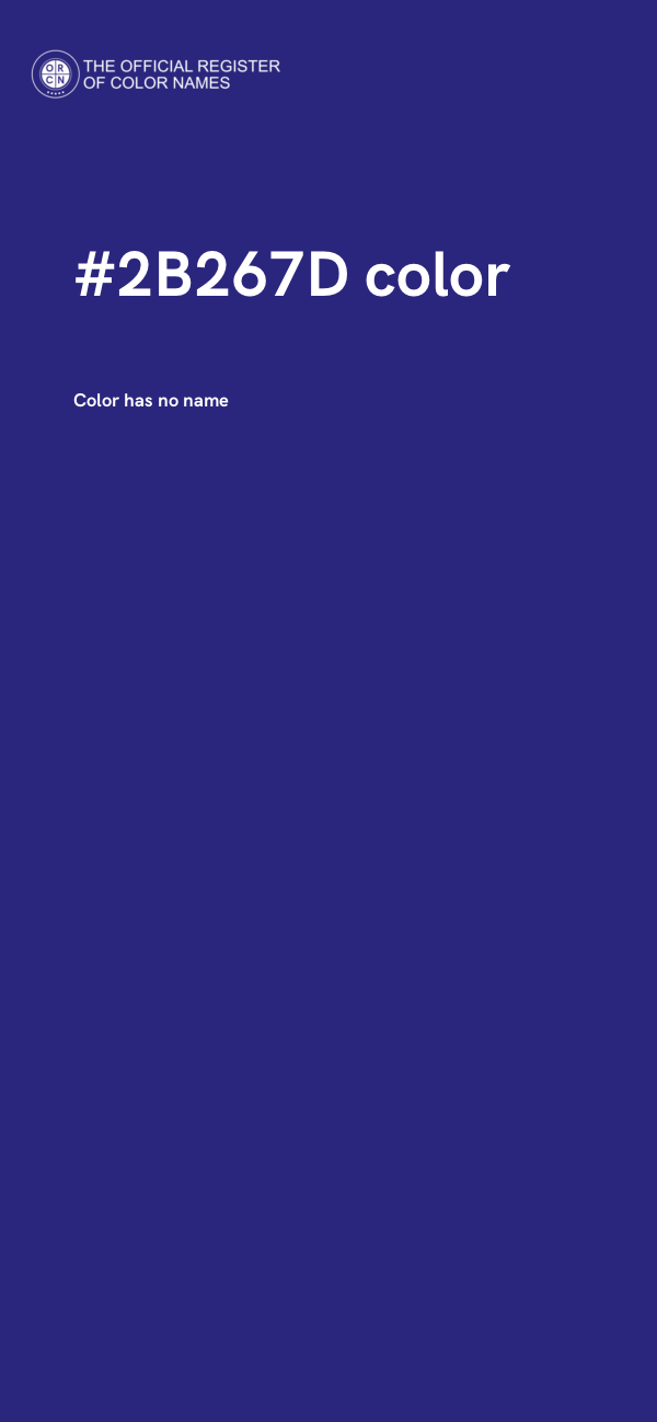 #2B267D color image
