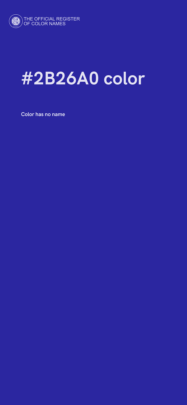 #2B26A0 color image