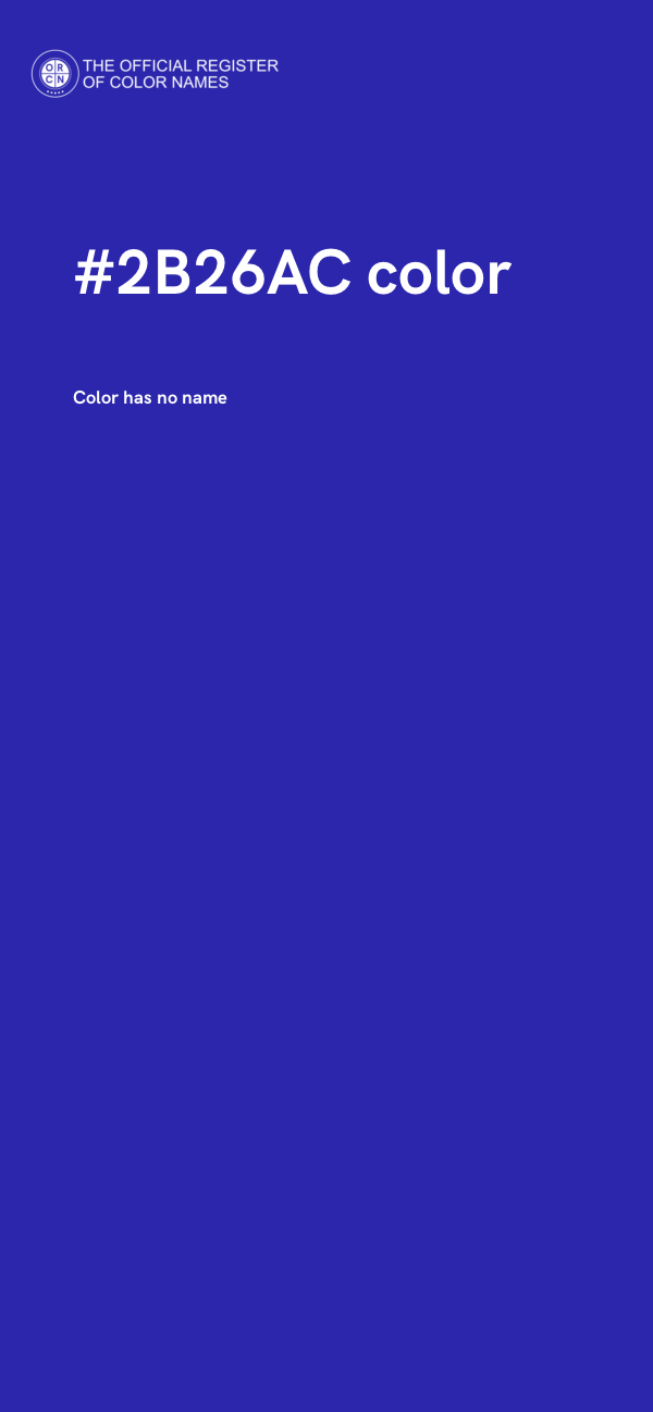 #2B26AC color image