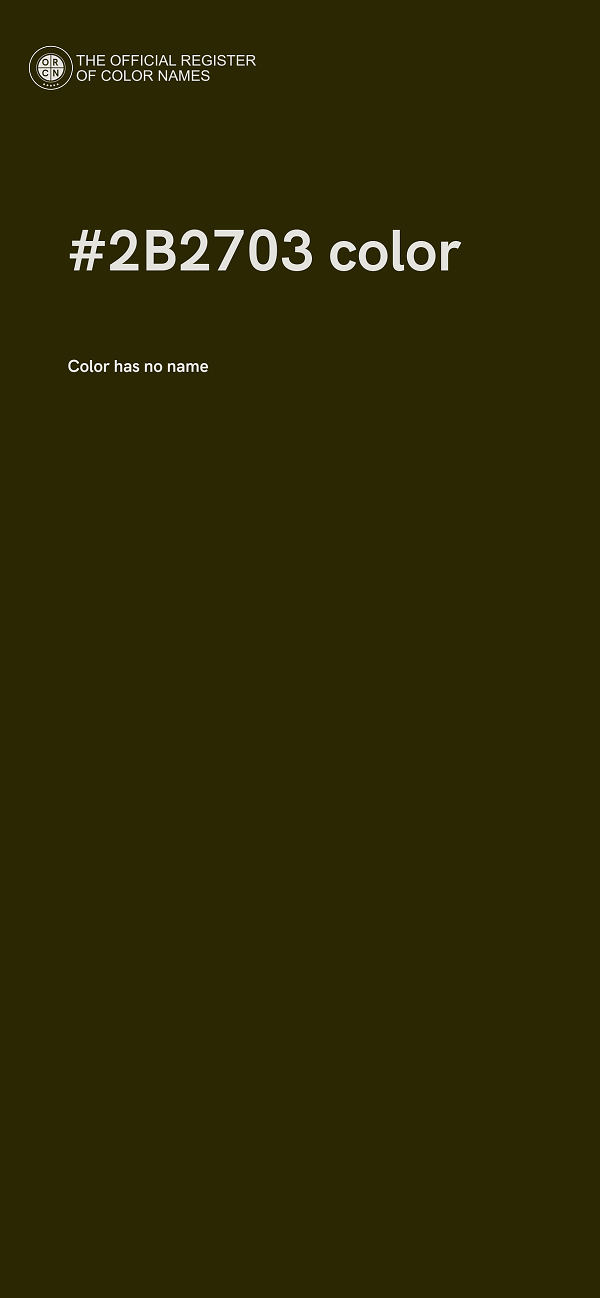#2B2703 color image