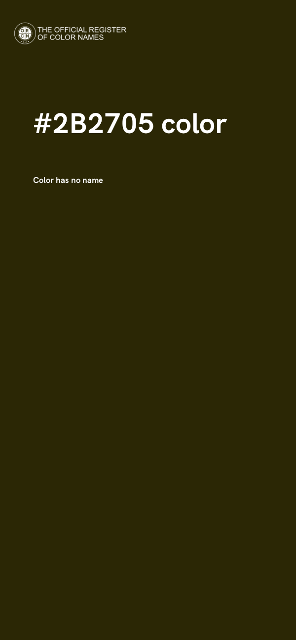 #2B2705 color image