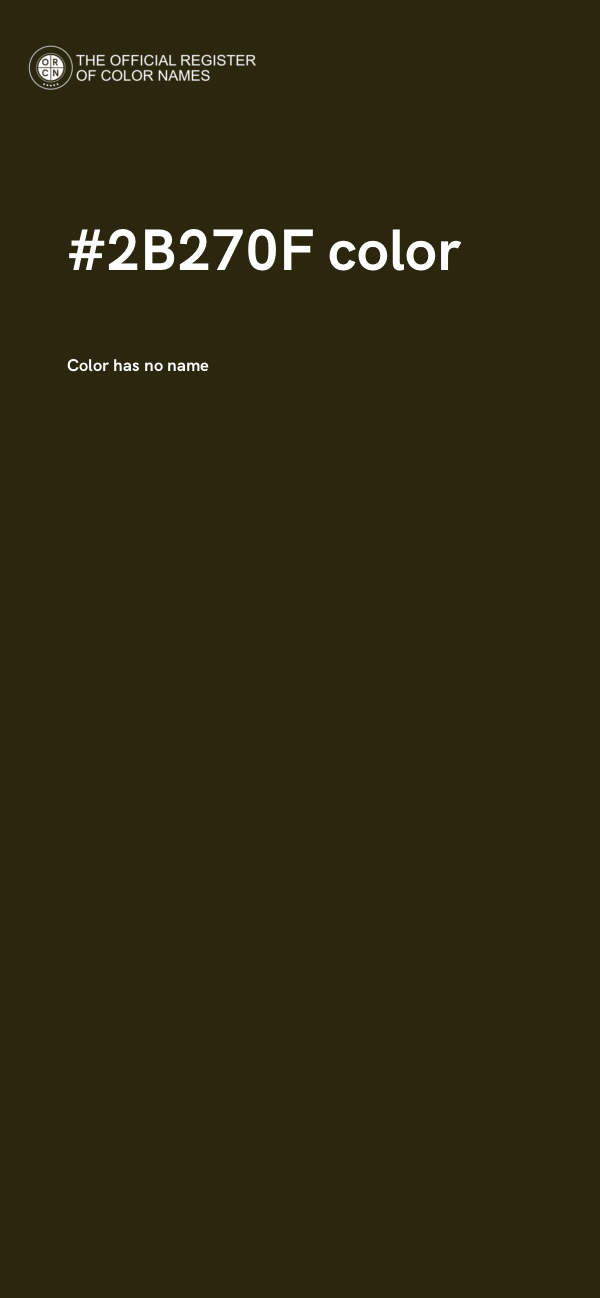#2B270F color image