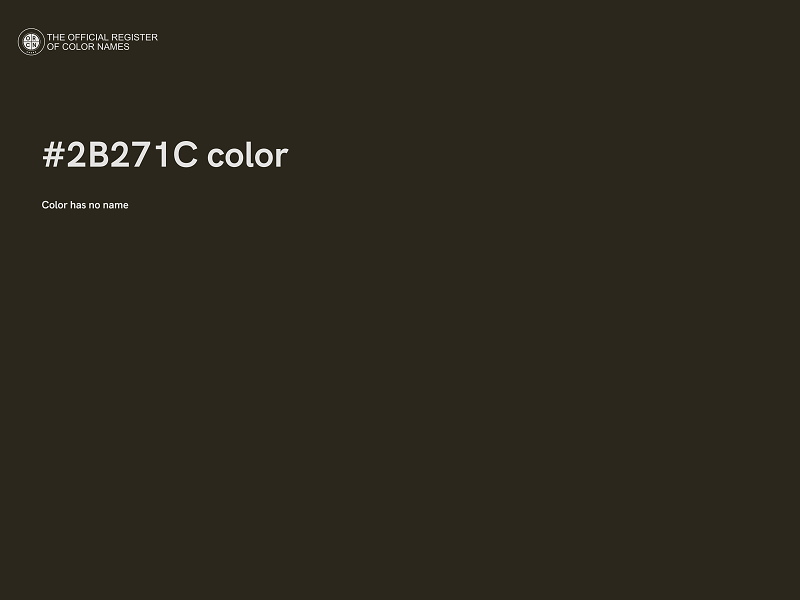 #2B271C color image