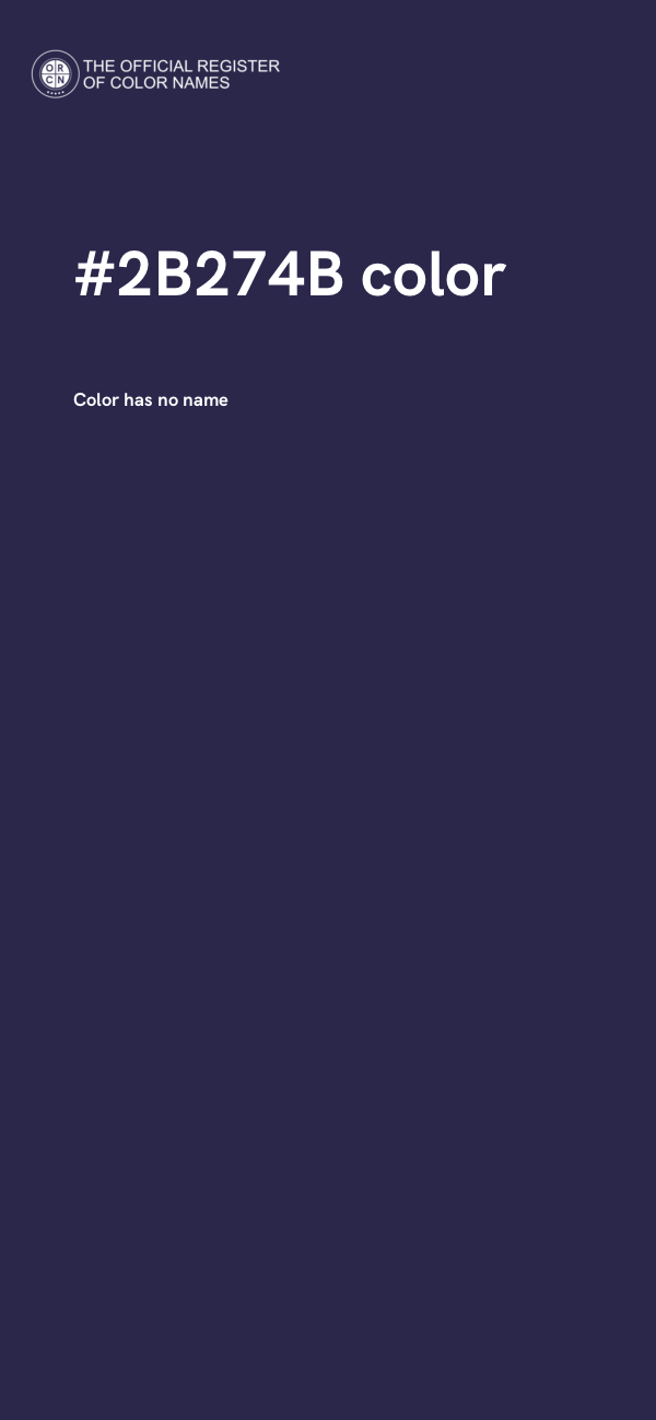 #2B274B color image
