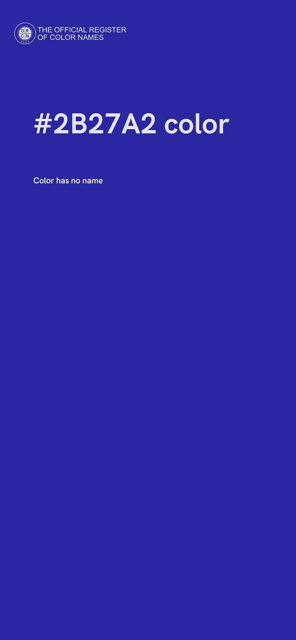 #2B27A2 color image