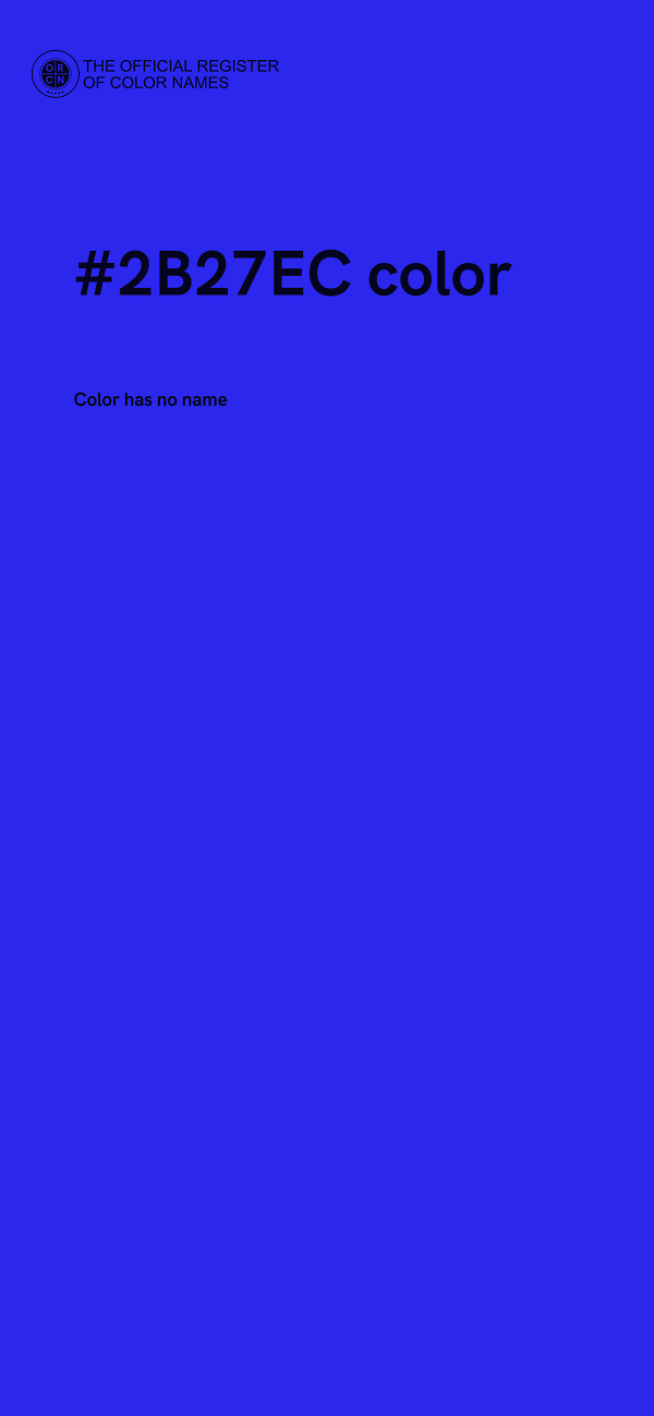 #2B27EC color image