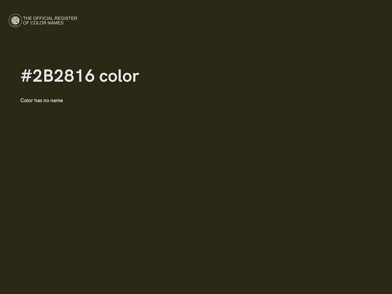#2B2816 color image