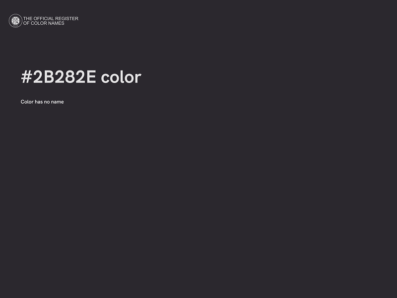 #2B282E color image