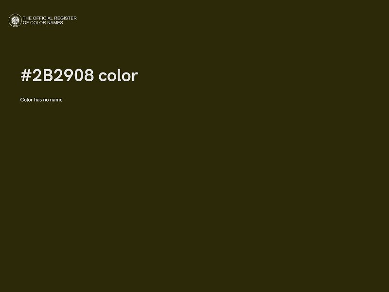 #2B2908 color image