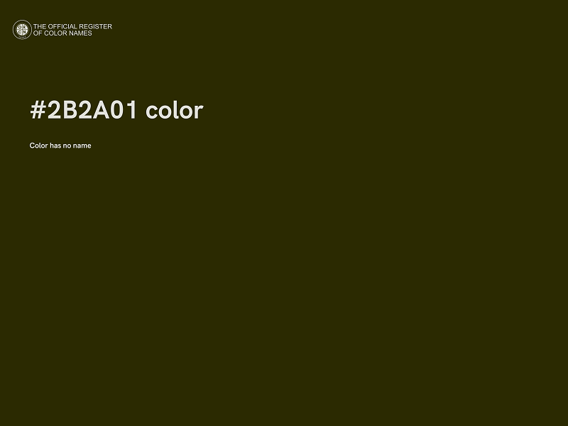 #2B2A01 color image