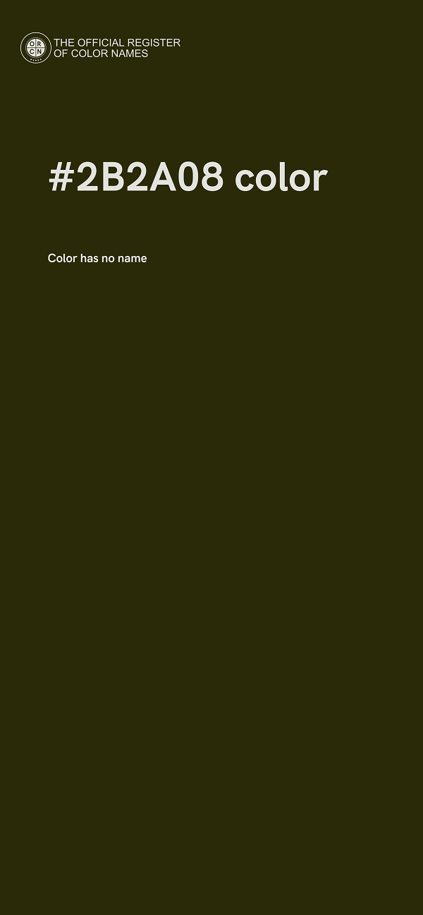 #2B2A08 color image