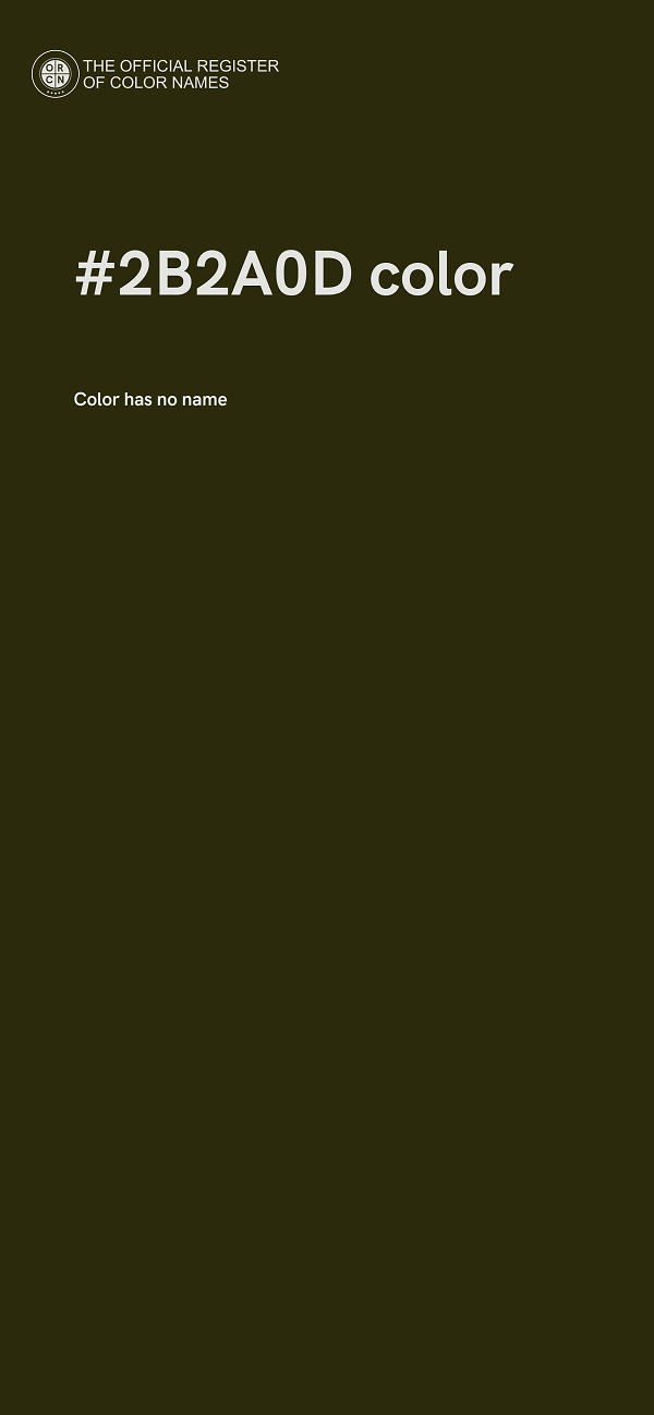 #2B2A0D color image