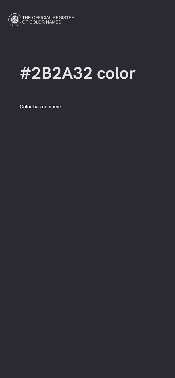 #2B2A32 color image