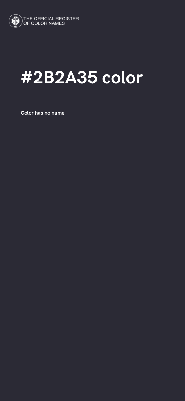 #2B2A35 color image