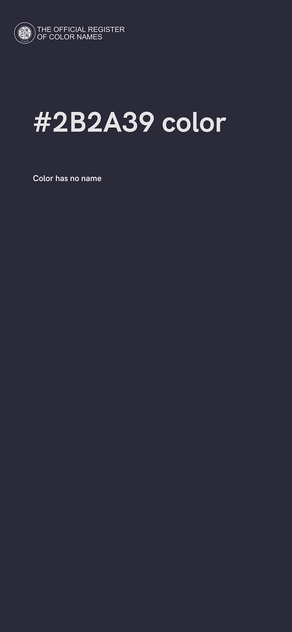 #2B2A39 color image