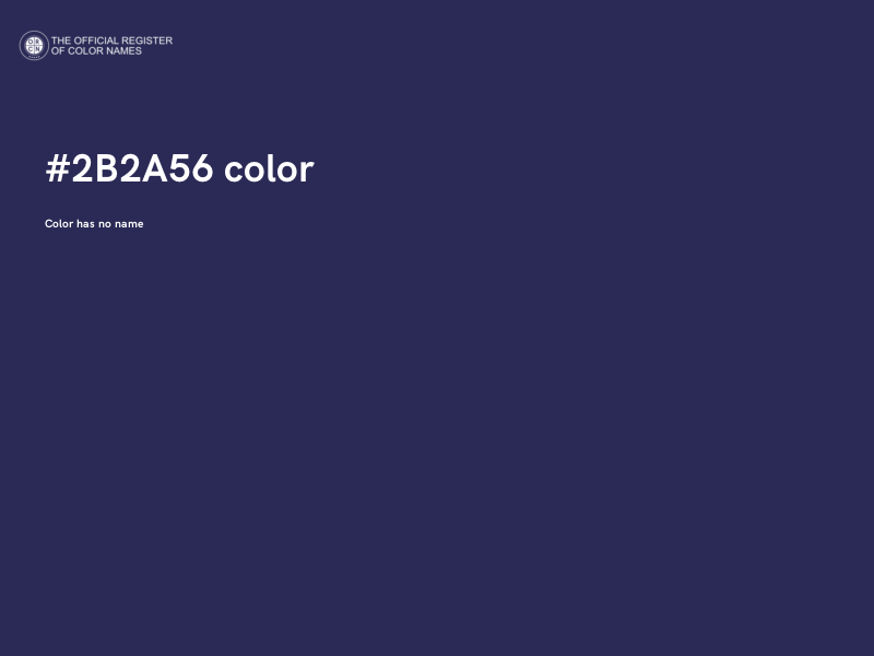 #2B2A56 color image