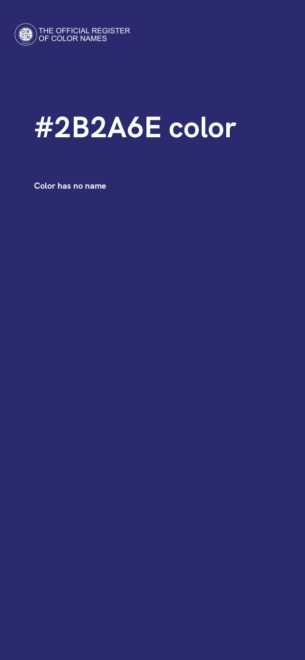 #2B2A6E color image