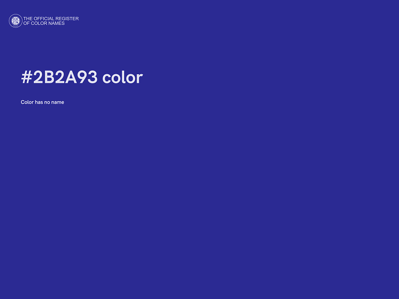 #2B2A93 color image