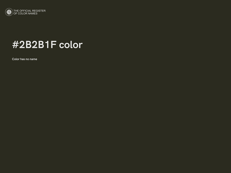 #2B2B1F color image