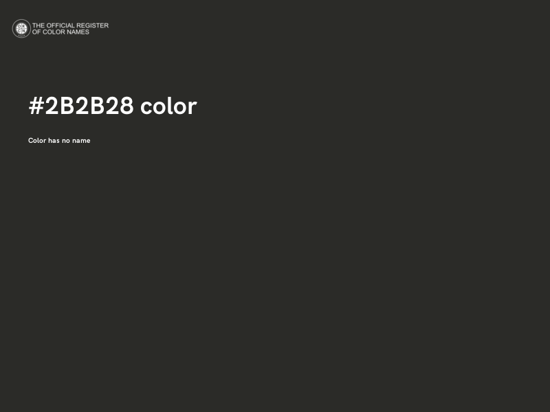 #2B2B28 color image