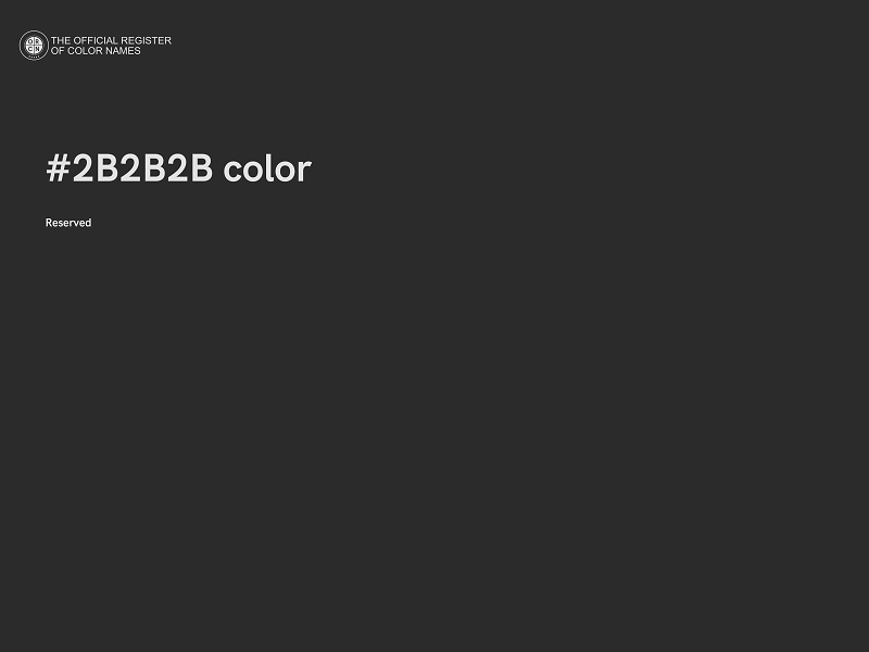 #2B2B2B color image