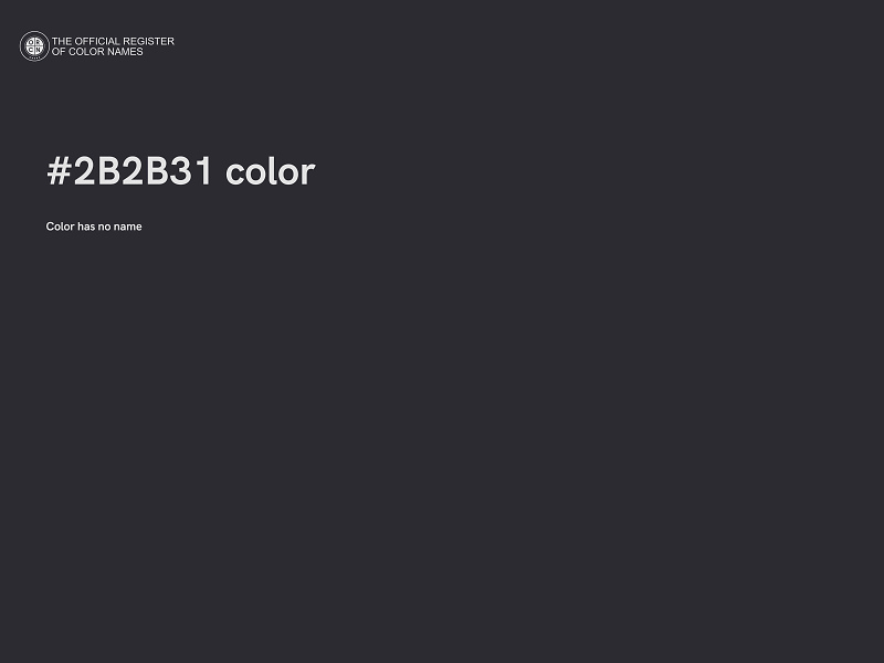 #2B2B31 color image