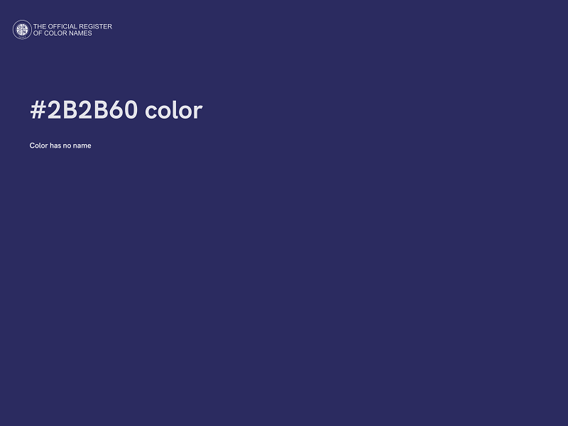 #2B2B60 color image