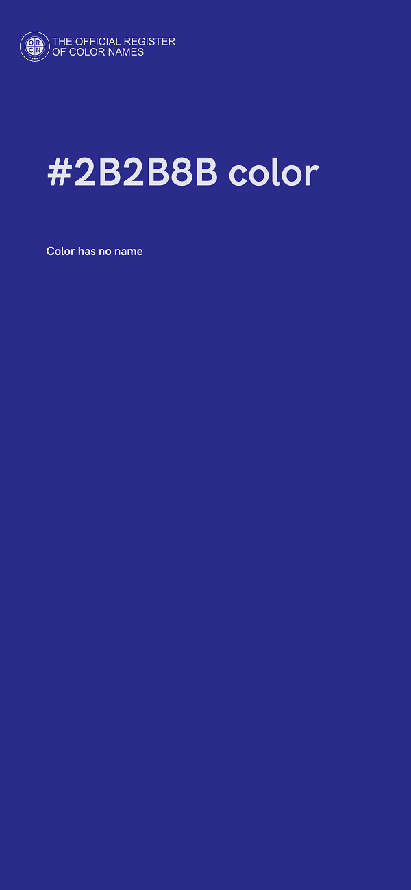 #2B2B8B color image