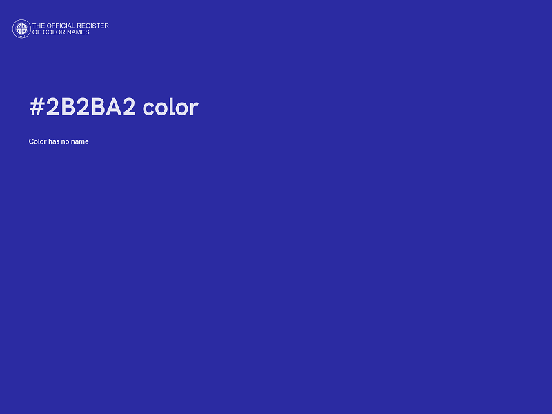 #2B2BA2 color image