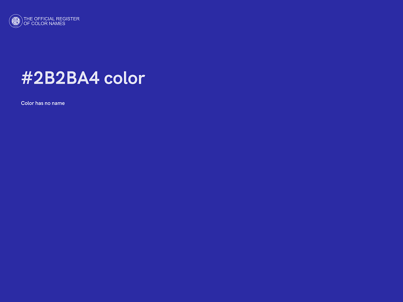 #2B2BA4 color image