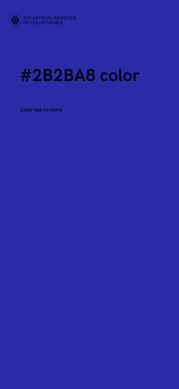 #2B2BA8 color image