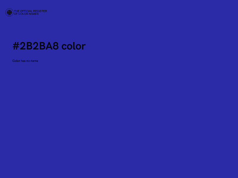 #2B2BA8 color image