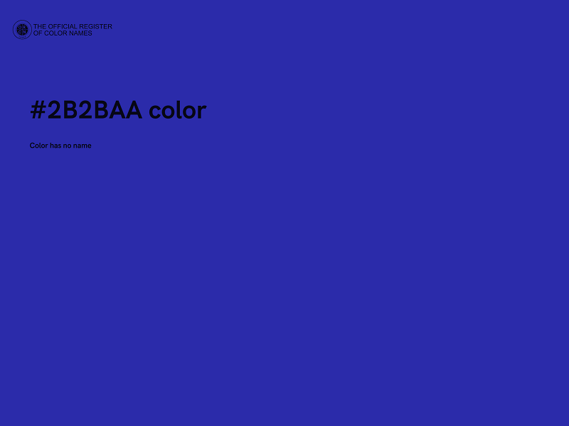 #2B2BAA color image