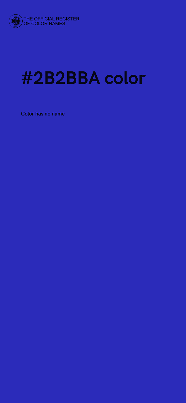 #2B2BBA color image