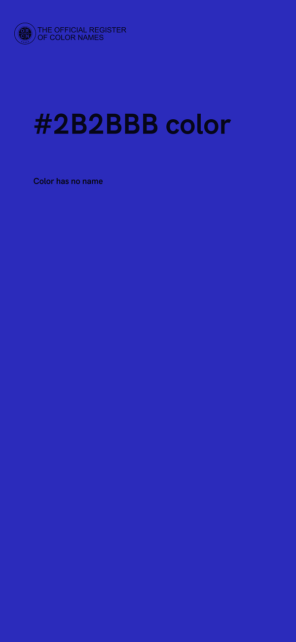 #2B2BBB color image